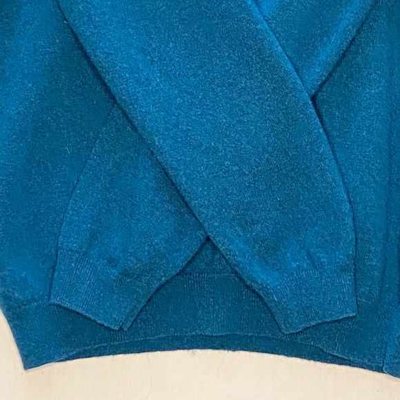 Mc Neal Mens Crewneck Sweater XL Mavericks Blue Merino Wool Cashmere Blend - Picture 8 of 14